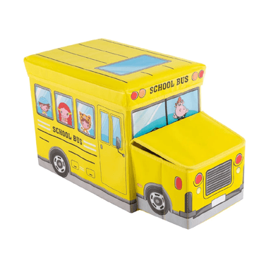 CAJA ORGANIZADORA AUTOBÚS HANNZO PARA JUGUETES 55X32 CM