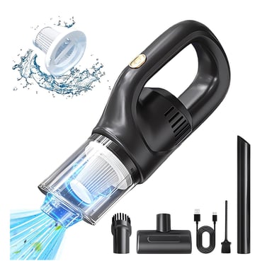 ASPIRADOR PORTÁTIL INALÁMBRICO PARA COCHE Y HOGAR NEGRO - 3