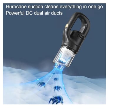 ASPIRADOR PORTÁTIL INALÁMBRICO PARA COCHE Y HOGAR NEGRO - 4