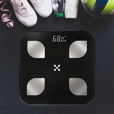 BALANZA DIGITAL BLUETOOTH CONTROLA TU PESO GRASA CORPORAL SCA06 180 KG - 3