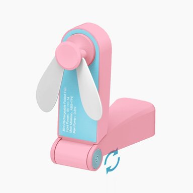 VENTILADOR PORTATIL KT-M1-ROSA MINI RECARGABLE BOLSILLO KT-M1 ROSADO