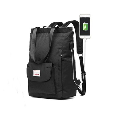 MOCHILA LAPTOP OEM BP32 NEGRO IMPERMEABLE PARA ORDENADOR PORTÁTIL OXFORD USB
