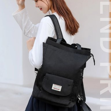 MOCHILA LAPTOP OEM BP32 NEGRO IMPERMEABLE PARA ORDENADOR PORTÁTIL OXFORD USB - 2