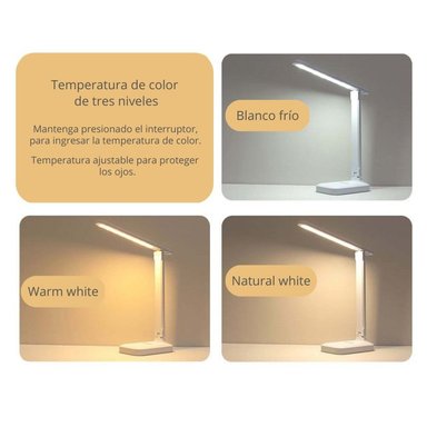 LÁMPARA DE ESCRITORIO LED TÁCTIL PLEGABLE RECARGABLE POR USB BL1269 - 4