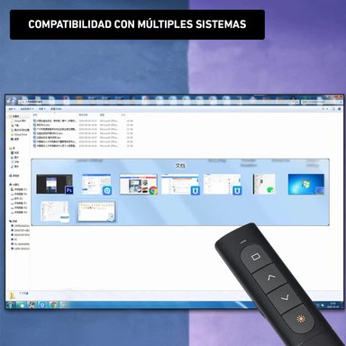PUNTERO LÁSER PPT03 ROJO PRESENTADOR DIAPOSITIVAS USB INALAMBRICO - 3