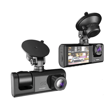 CÁMARA GRABADORA PARA TABLERO DE CARRO 3 LENTES HD VISIÓN NOCTURNA T717W - 2
