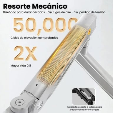 BRAZO SOPORTE RACK GIRATORIO DE MONITOR 17' 32' NORTH BAYOU A5-XS GRIS - 4