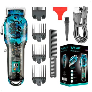 MAQUINA CORTE CABELLO VGR V 923 PANTALLA DIGITAL INALAMBRICO