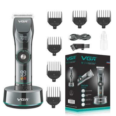 MAQUINA PARA CABELLO VGR 256 DISPLAY BASE PANTALLA DIGITAL INALAMBRICO