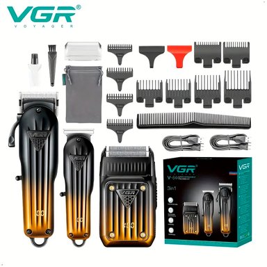 MAQUINA COMBO VGR 644 CORTE CABELLO CLIPPER TRIMMER SHAVER