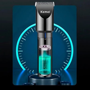 MÁQUINA CORTA PELO KEMEI KM 3293 PROFECIONAL BASE RECARGABLE - 4