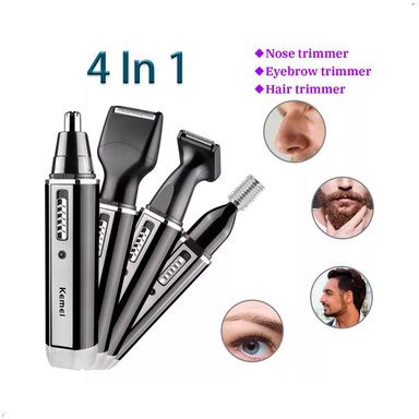 CORTADORA KEMEI RECARGABLE VELLO NASAL OIDO 4 EN 1 KM-6630 - 3