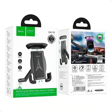 SOPORTE HOCO MOTO BICICLETA SCOOTER CA119 NEGRO - 4
