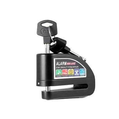 CANDADO DISCO CON ALARMA KMASTER MOTOCICLETA BICICLETA