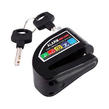 CANDADO DISCO CON ALARMA KMASTER MOTOCICLETA BICICLETA - 2