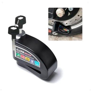 CANDADO DISCO CON ALARMA KMASTER MOTOCICLETA BICICLETA - 3