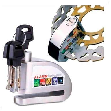 CANDADO KMAZTER DISCO PESADO MOTO ALARMA MOTOCICLETA BICICLETA - 3