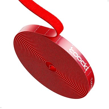 CINTA VELCRO ORGANIZADOR TOOCKI CABLE AUTOADHESIVA 10 METROS