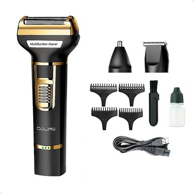 RASURADORA CORTADORA DE PELO Y NASAL DALING 9203 INALAMBRICA 3 EN 1