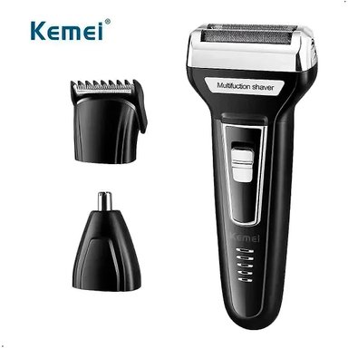 RASURADORA Y CORTADORA DE PELO KEMEI 6559 INALAMBRICO 3 EN 1 - 3