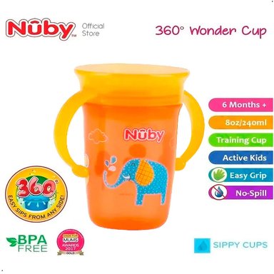 VASO ANTIDERRAME 360° NUBY ENTRENAMIENTO BEBÉ