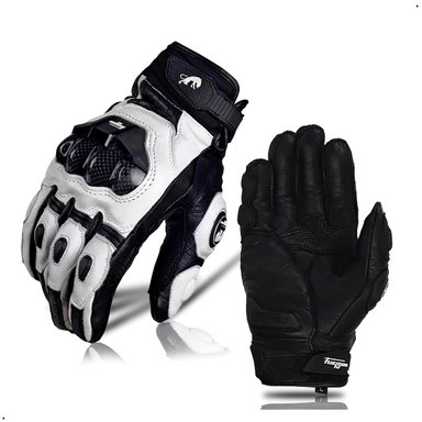 GUANTES FURYGAN PARA MOTO CUERO NATURAL PROTECCION NUDILLOS