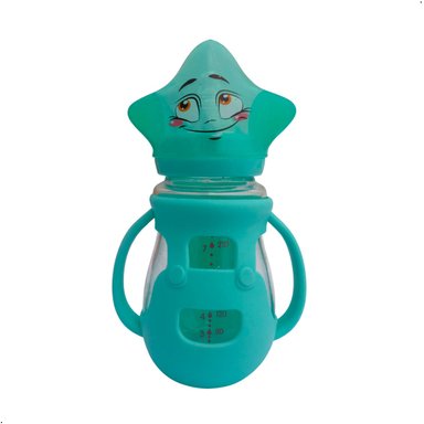 BIBERON VIDRIO 240ML CON PROTECTOR SILICONA BABYGUU ESTERELLA LIBRE BISFENOL A