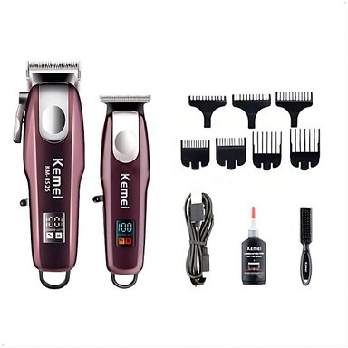 MÁQUINA CORTADORA KEMEI KM-8526 COMBO TRIMMER CLIPPER INALAMBRICA