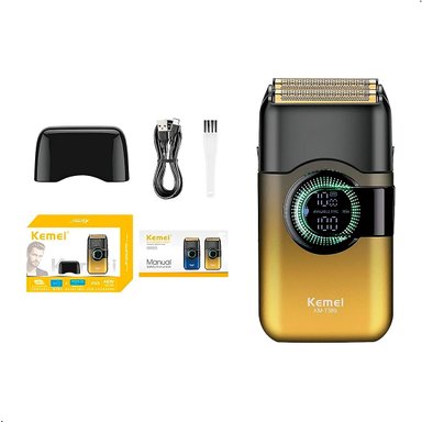 MAQUINA CORTADORA AFEITADORA SHAVER KEMIE KM T389 IPX5