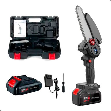 MINISIERRA A CADENA RECARGABLE INALAMBRICA CON 2 BATERIAS 48V