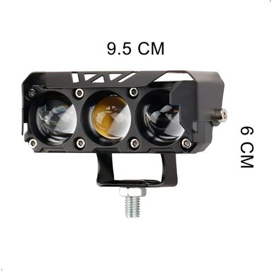 LUCES EXPLORADORAS AMBAR Y BLANCA MOTO CAMIONETA X 2 UNIDS - 4