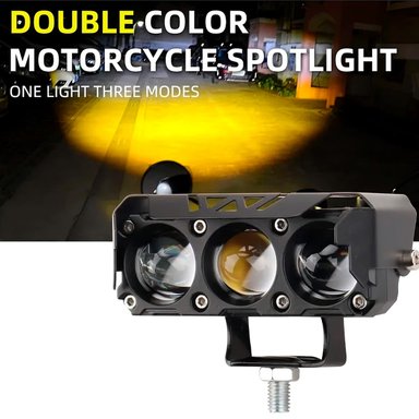 LUCES EXPLORADORAS AMBAR Y BLANCA MOTO CAMIONETA X 2 UNIDS - 5
