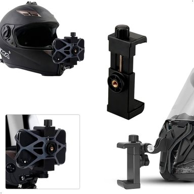 SOPORTE DE CAMARA ACCION GOPRO, CELULAR PARA CASCO DE MOTO - 3