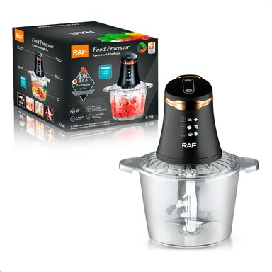 PROCESADORA PICADORA DE ALIMENTOS RAF R7041 CUATRO CUCHILLAS 3 LITROS