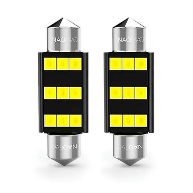 LUCES LED NAOEVO DE SALON INTERIOR AUTO FESTOON CANBUS 36MM CONECTOR C5W - 9