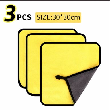 TOALLA DE MICROFIBRA PARA LIMPIEZA MULTIUSOS 30 X 30 CM PACK