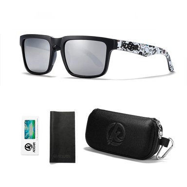 LENTES DE SOL KDEAM KD332 POLARIZADO PROTECCION UV400 LUNA PLATEADO