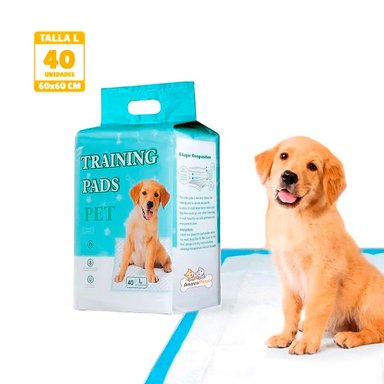 PAÑAL DE PISO PARA PERROS 6 CAPAS GEL DE SECADO RAPIDO TALLA L