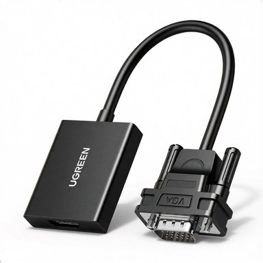 UGREEN CM513 CABLE ADAPTER VGA (MACHO) HDMI (HEMBRA) 0,15M 1080P FULL HD - 1