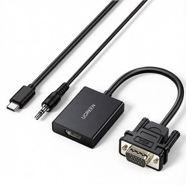 UGREEN CM513 CABLE ADAPTER VGA (MACHO) HDMI (HEMBRA) 0,15M 1080P FULL HD - 6