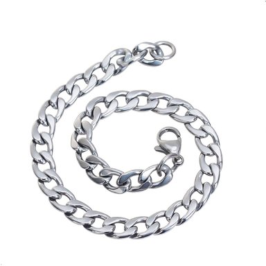 ELEGANTE PULSERA EN ACERO INOXIDABLE ACABADO LOMO DE CORVINA