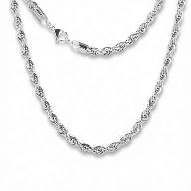 COLLAR CADENA TIPO CORDON ELEGANTE DE ACERO INOXIDABLE 60CM X 6MM