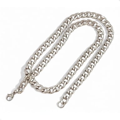 COLLAR PESADO DE ACERO LOMO DE CORVINA PARA HOMBRE 14MM X 60 CM - 3