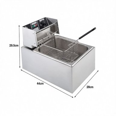 FREIDORA DE ACEITE RAF R.5220 5.5L 2500W ACERO INOXIDABLE - 2