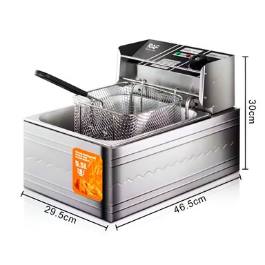 FREIDORA DE ACEITE RAF R.5220 5.5L 2500W ACERO INOXIDABLE - 6