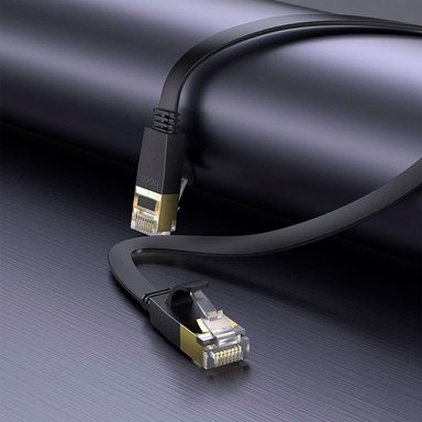 CABLE DE RED HOCO US07 CAT6 PLANO COBRE PURO RJ45 10MTS - 5