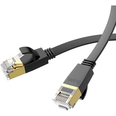 CABLE DE RED HOCO US07 CAT6 PLANO COBRE PURO RJ45 10MTS - 6