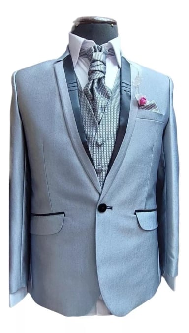 TRAJE ESMOQUIN ALGODÓN HOMBRE ELEGANTE - 1