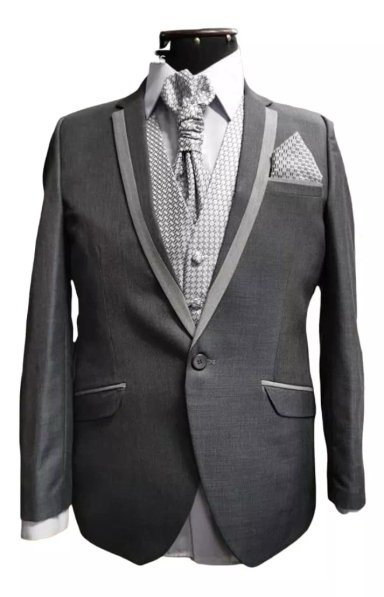 TRAJE ESMOQUIN ALGODÓN HOMBRE ELEGANTE - 1