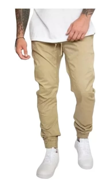 PANTALÓN JOGGER TUBO CON ELÁSTICO LA PRETINA TUBO ELÁSTICO - 1